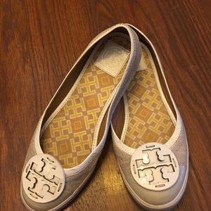 Tory Burch Flats Grey and Yellow